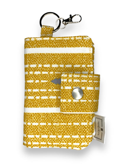 Striped Yellow Tote & Wallet Set