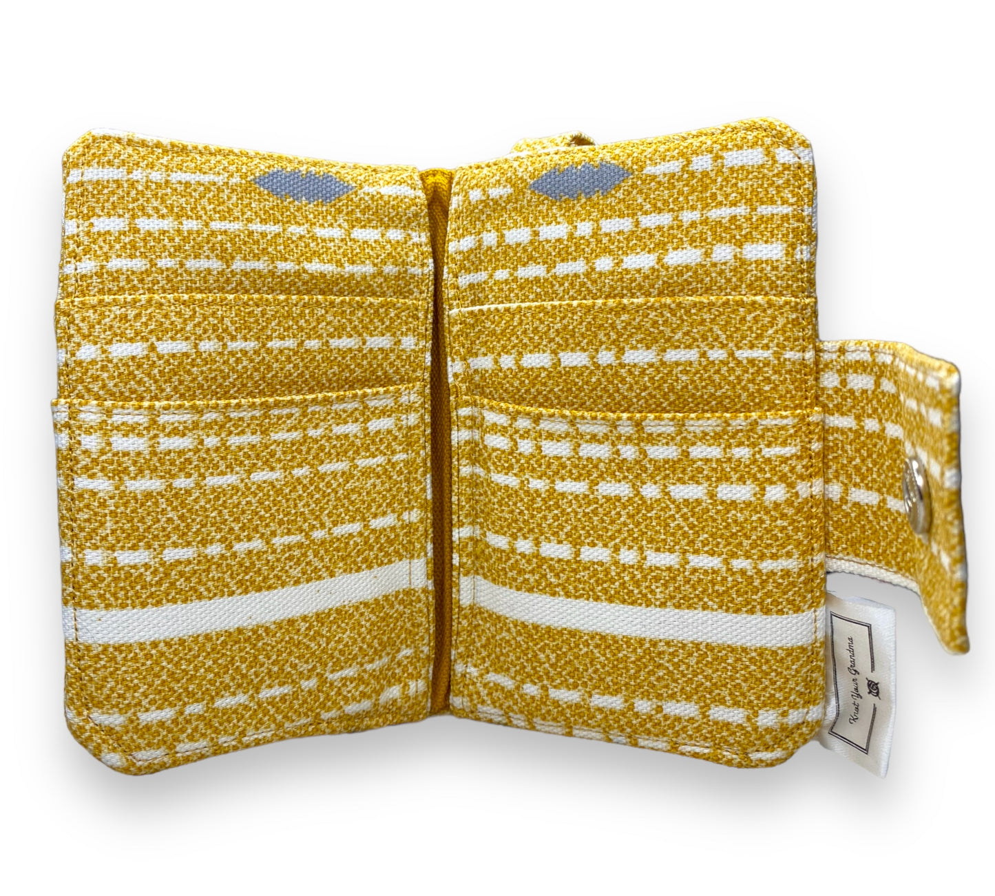 Striped Yellow Tote & Wallet Set