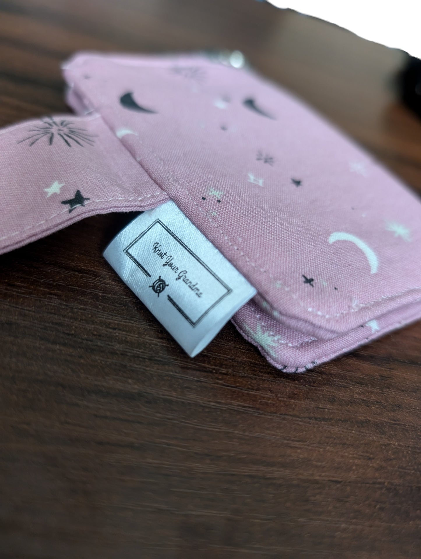 Pink Space Bifold Keychain Wallet